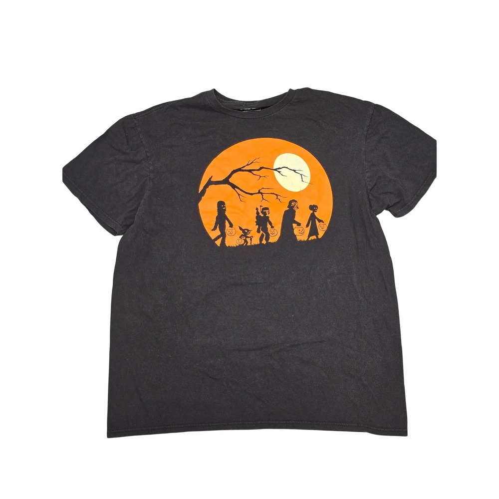 Star Wars Fifth Sun Mens Black Halloween Trick or Treat Graphic T-Shirt Large